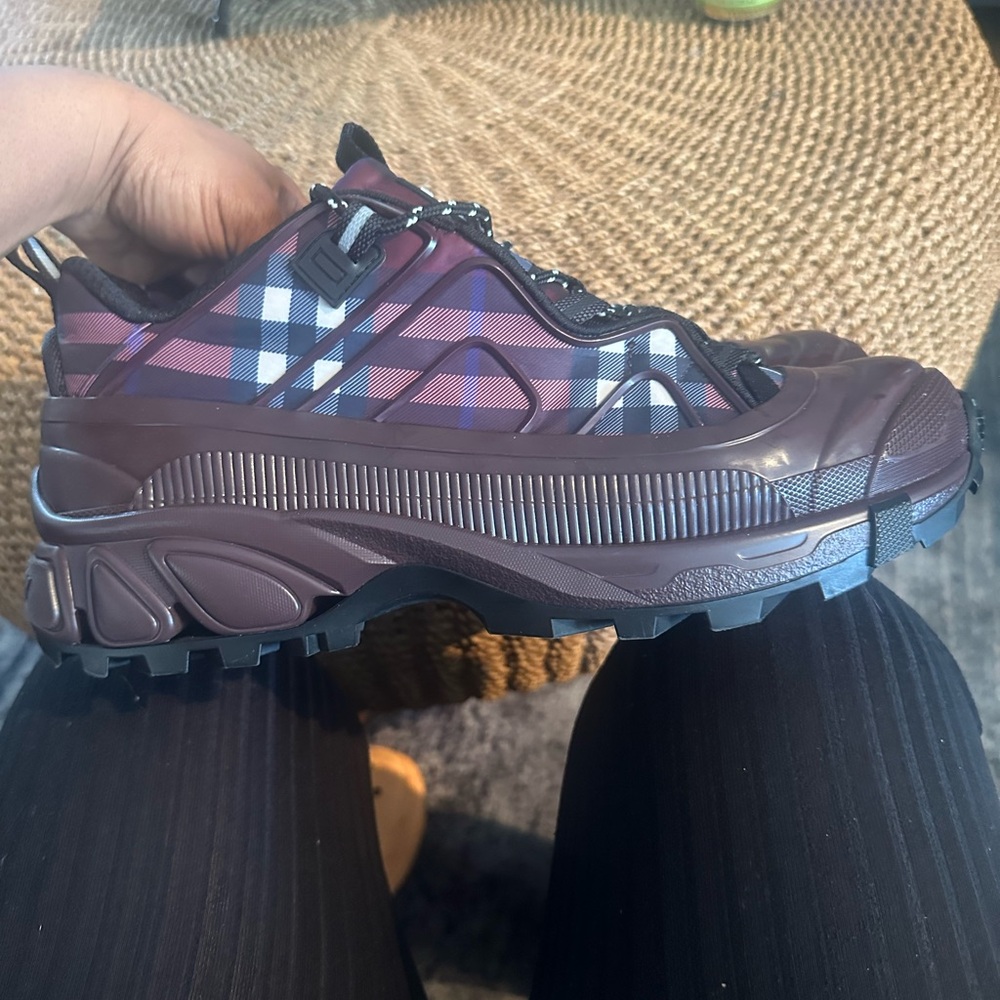 Men's Purple Plaid Sneakers